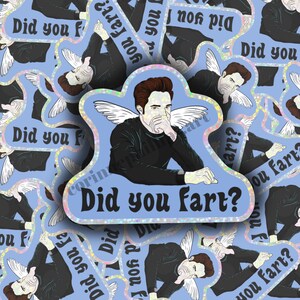 Did You Fart?- 3 Inch Glitter Vinyl Sticker- Laptop Hydroflask Water Bottle Decal Edward Bella Forks Cullen TITSOAK Vampire