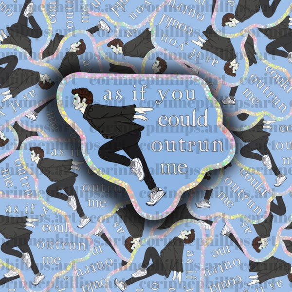 Como si pudieras superarme - Adhesivo de vinilo brillante de 3,5 pulgadas - Calcomanía para botella de agua Edward Bella Forks Cullen TITSOAK Vampire