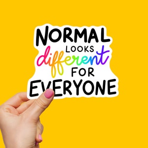Pegatina de salud mental: La normalidad es diferente para cada persona