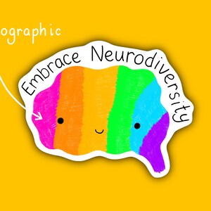 Mental Health Sticker -  Embrace Neurodiversity with this Awesome Rainbow Sticker