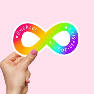 Pegatina de salud mental: Abraza la neurodiversidad
