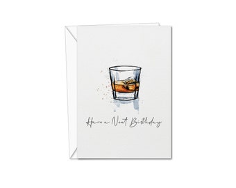 Whisky Birthday Card Etsy Whisky Birthday Card Etsy