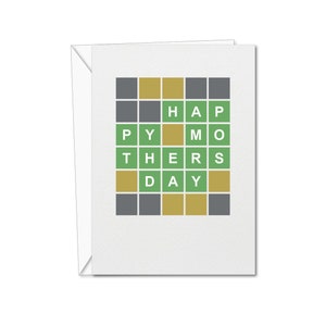 Wordle Mother's Day Card Wordle Card Quirky Cards Mother's Day For Her image 2