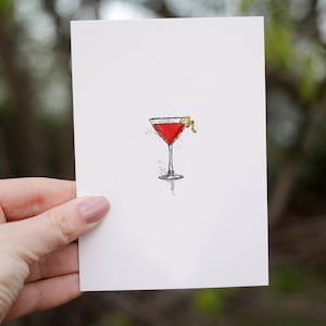 Biglietto d'auguri per cocktail cosmopolita