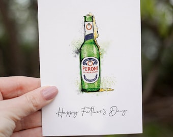 Peroni Beer Father's Day Card: Drinks Card for Dad