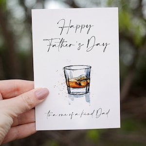 Glückliche Vatertagskarte | Vatertags-Whisky-Karte | Whisky Karte | Whisky Karte | Whisky Grußkarte | Für Ihn