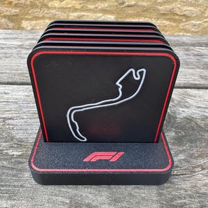 Formula One Coasters | F1 Coasters | Set of 6 Famous Race Tracks