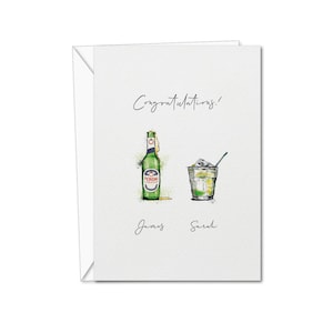 Biglietto per bevande per coppie / Biglietto per cocktail personalizzato / Biglietto personalizzato / Biglietto di nozze / Biglietto di anniversario / Nuova home card /