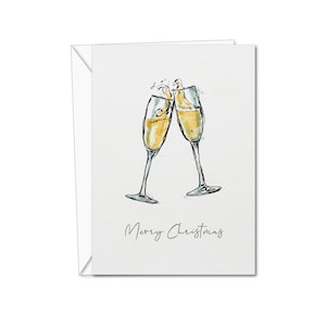 Champagne-kerstkaart | Kerstkaart | Champagnekaart | Kerstchampagne | Champagnekaart | Kerstkaartenset | Leuke kerstkaarten