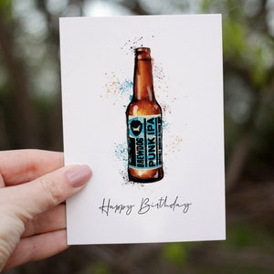 Tarjeta de cumpleaños de Brewdog / Tarjeta para papá / Tarjeta de bebidas / Brewdog Punk IPA / Tarjeta del día de cumpleaños de papá / Tarjeta de papá / Tarjeta del día del padre de cerveza / Para papá