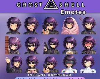 Ghost in the Shell Emotes | Motoko Kusanagi Chibi (Digital Download)