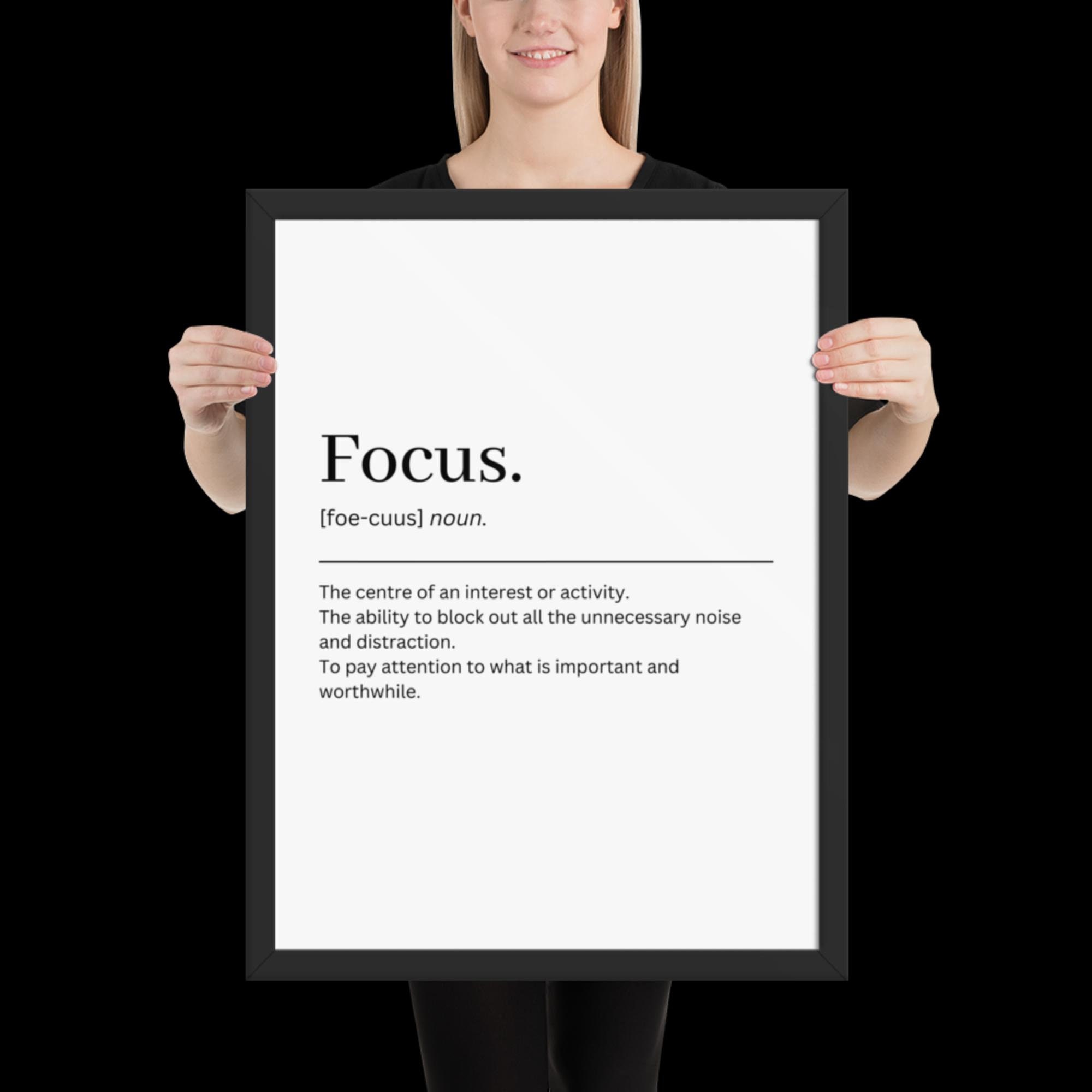 FOCUS DEFINITION MEANING intelligence overview