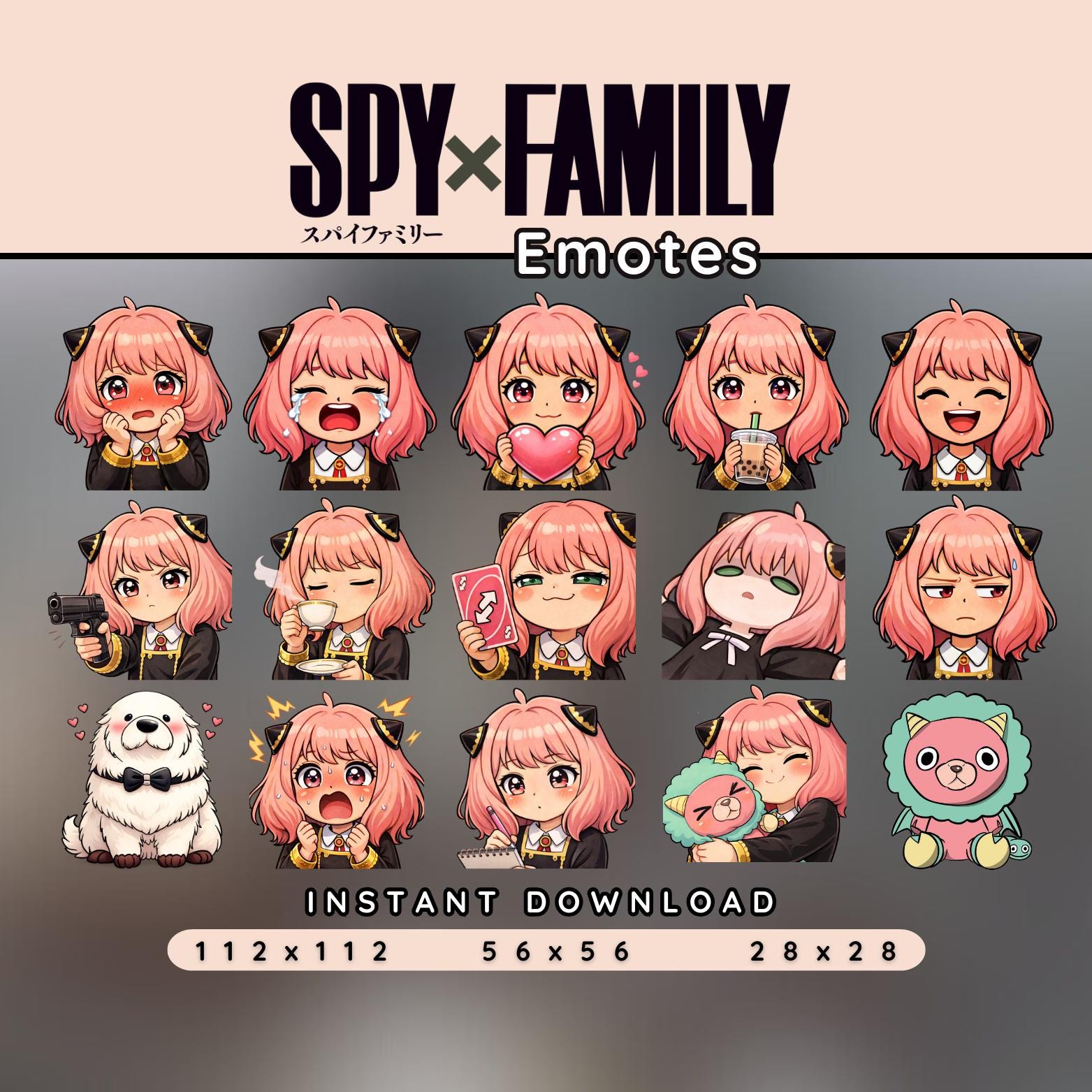 Spy x family anya emote - Etsy México