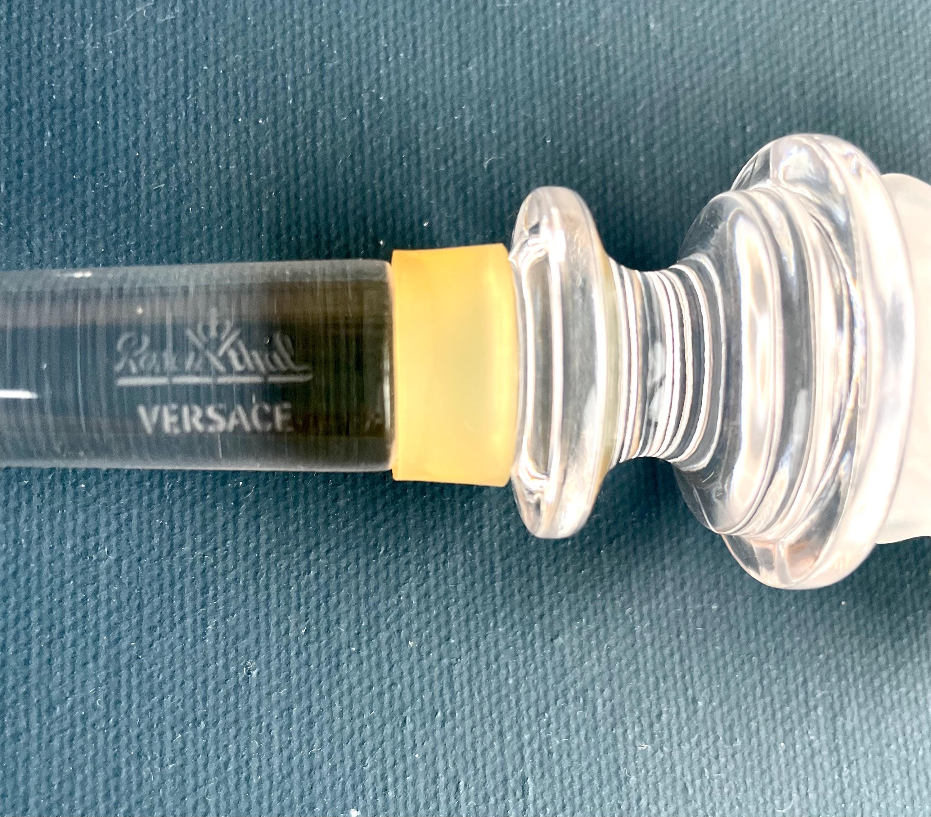 VERSACE メデューサヘッド ワインストッパー Vintage Versace Medusa Lumière Crystal Glass Bottle Stopper