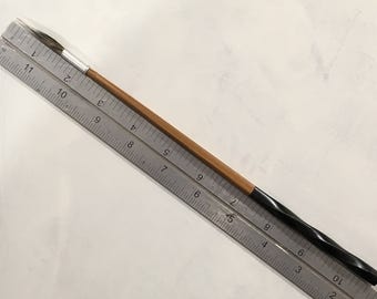 Handmade Paintbrush Squirrel Round, Pointed. Watercolor Brush.