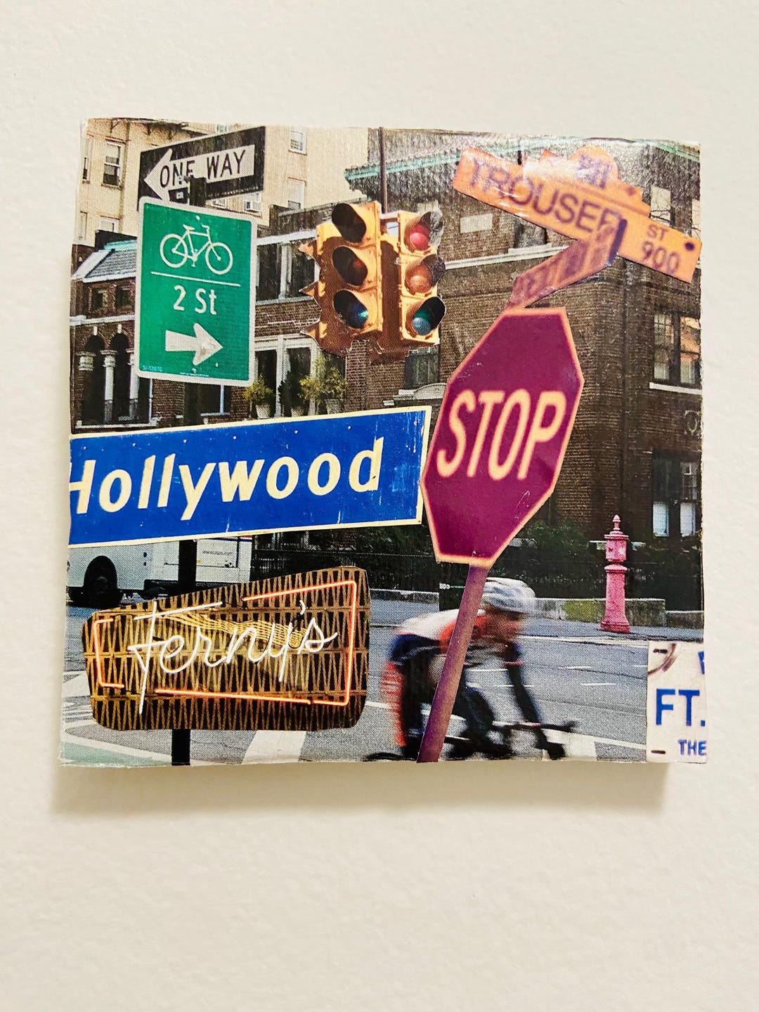 Road Signs Magazine Collage 4X4 - Etsy