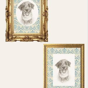 Pet Portrait Drawing | Custom Pet Sketch from Photo | Gift for Pet Lovers