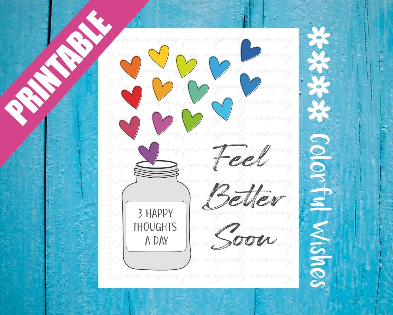 Feel Better Printable Card