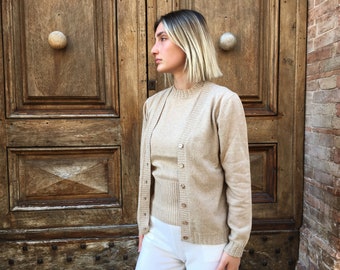 Cardigan 100% Cashmere Handmade 