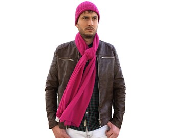 100% Cashmere beanie + scarf - Made in Italy