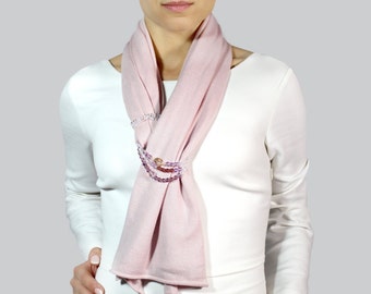 pink cashmere scarf, women's cashmere scarf, cashmere wrap