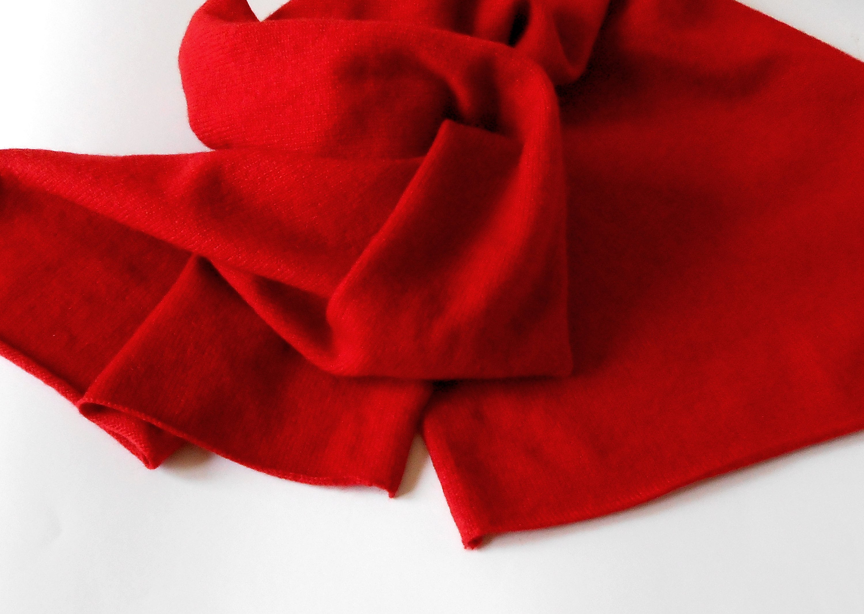 Red Cashmere Scarf