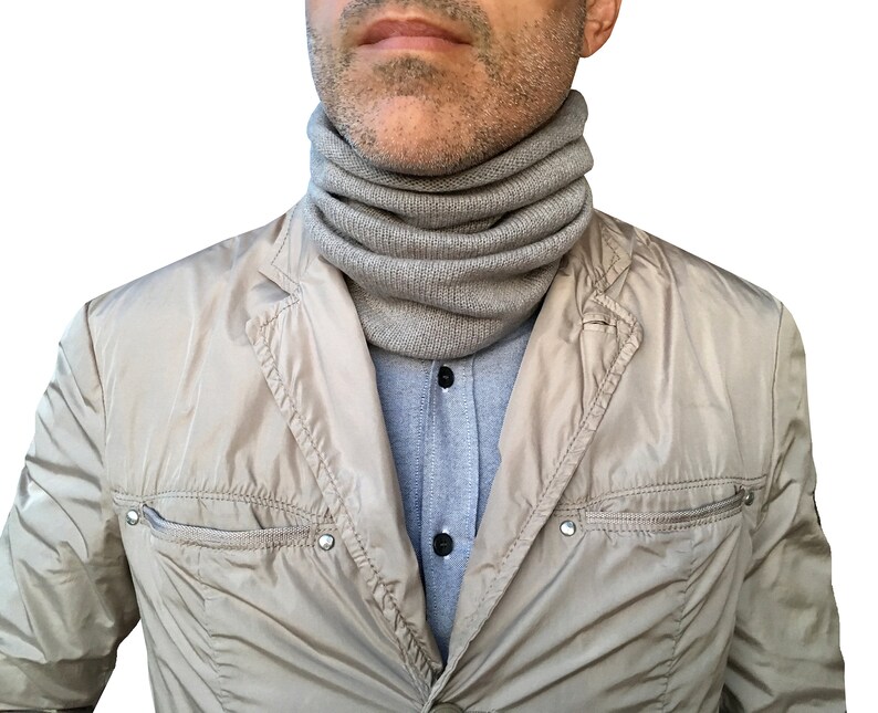 Cashmere snood neck warmer men mens neck warmer cashmere Etsy
