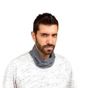 cashmere snood, neck warmer men, mens neck warmer, cashmere scarf image 5