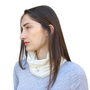 Women Snood 100%Cashmere - Handmade in Italy