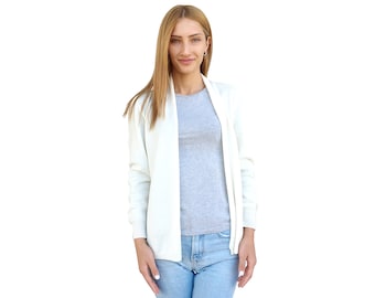 100% Cashmere Cardigan women - Made in Italy