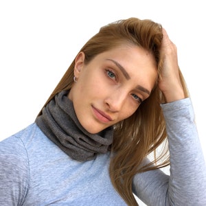 cashmere snood, cashmere, neck warmer, cashmere neckwarmer, women snood