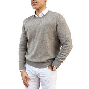 Herren Pullover 100 % Baby Cachemire - Made in Italy