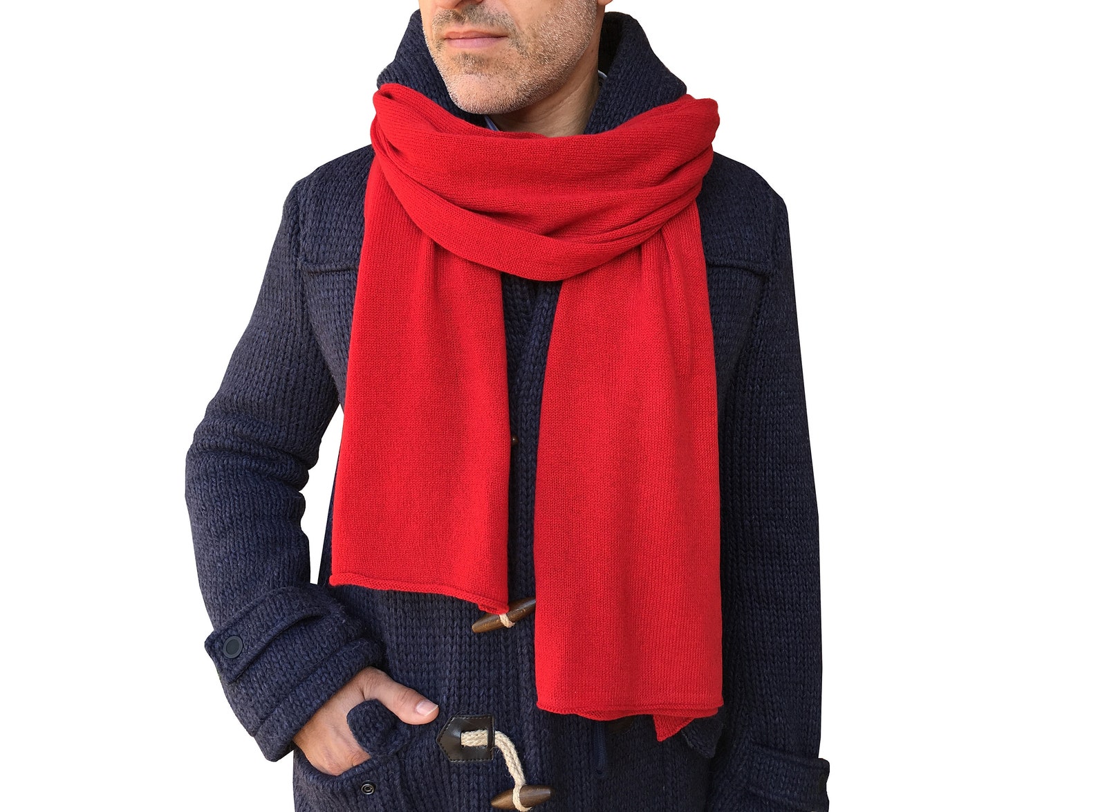 Men 100 Cashmere Scarf Made in Italy Etsy