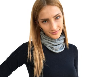 cashmere snood, cashmere, neck warmer, cashmere neckwarmer, women snood