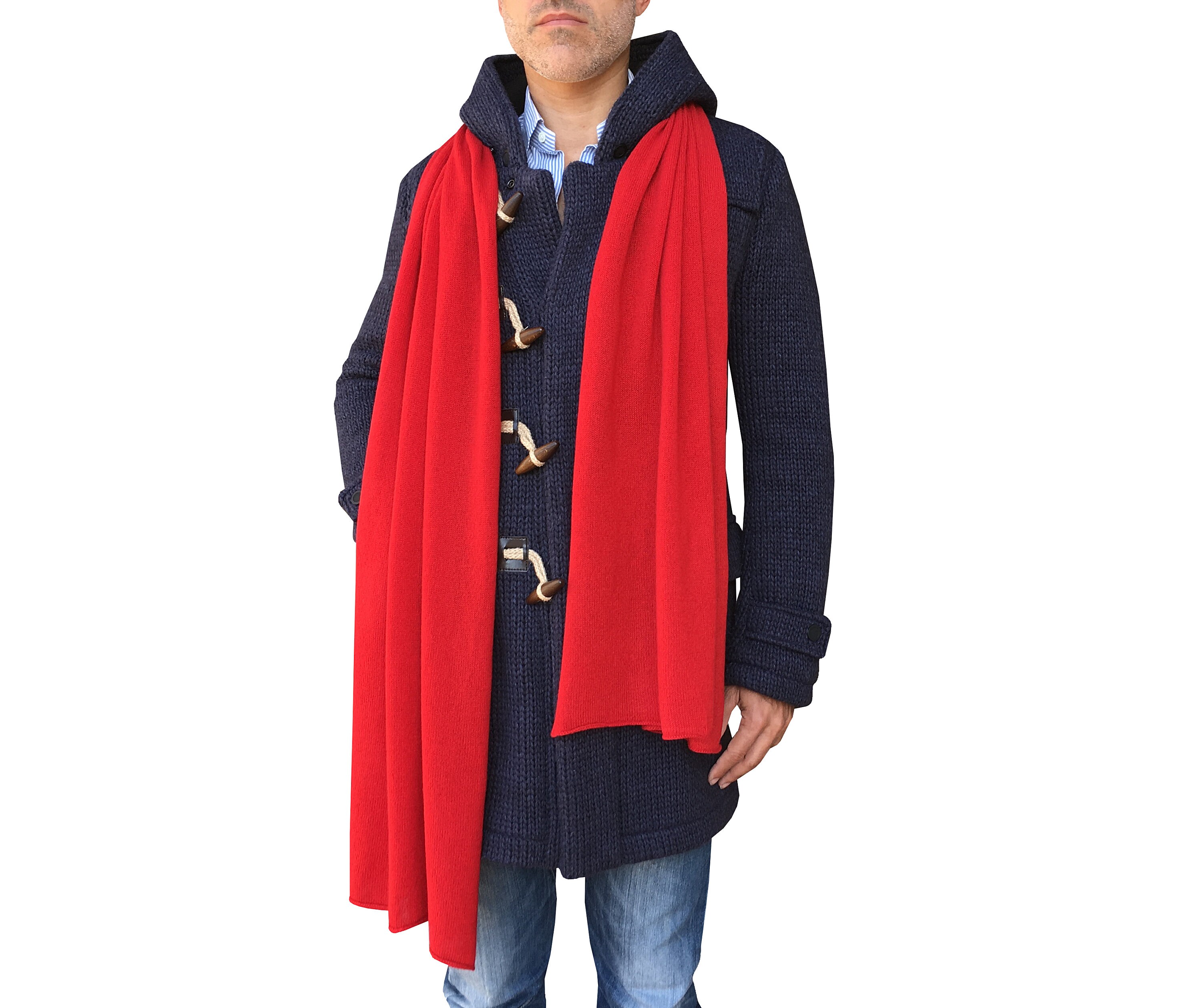 Men 100 Cashmere Scarf Made in Italy Etsy