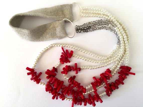 HXSCOO Collana di Perline di Legno Vintage for Donna Ciondolo Nappa Bohemien Stella Colorata Cuore Shell Charms Gioielli Fatti a Mano (Color : Coffee Nugget