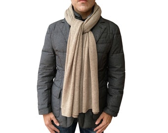 Cachecol masculino 100% caxemira - Fabricado na Itália