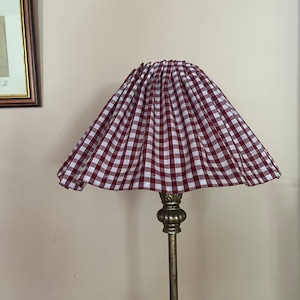 Mulberry check ruffle shade