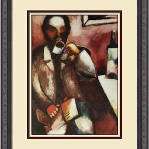 Marc Chagall The Poet Mazin Custom Framed Print
