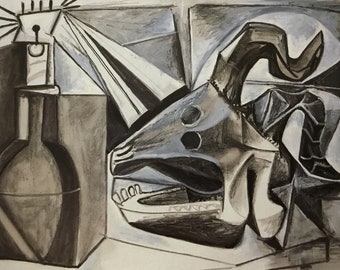 トシ】美品 パブロ・ピカソ「仔羊を連れたポール」リトグラフ 証明