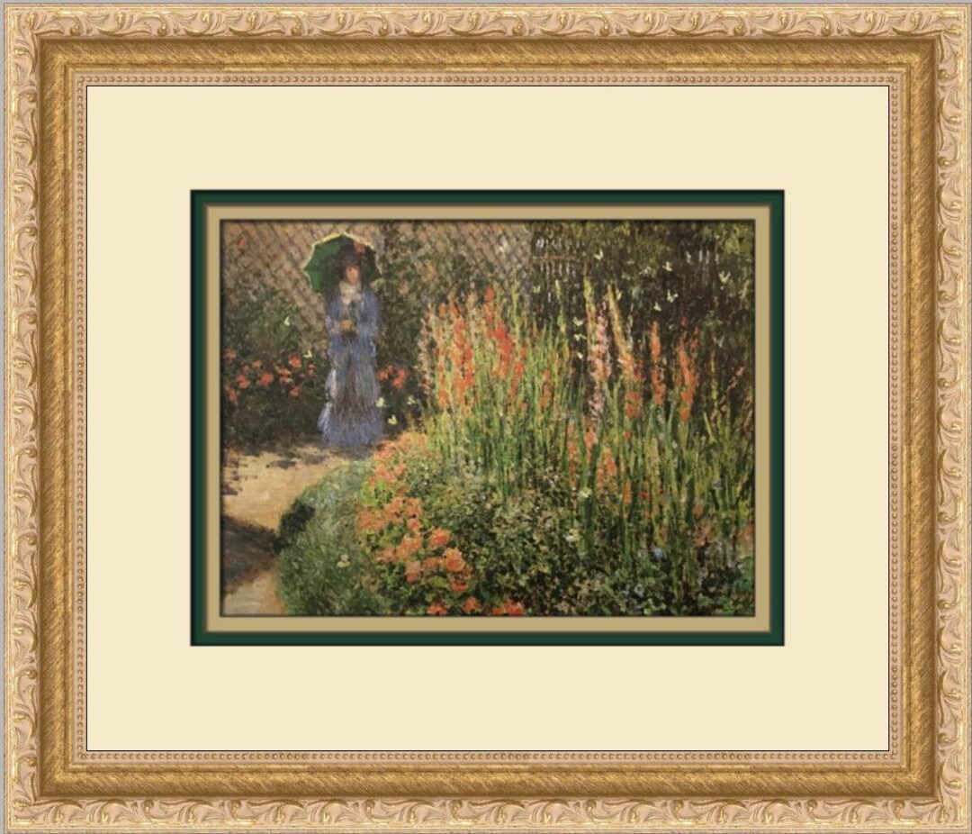 Claude Gladioli Custom Framed Print Etsy