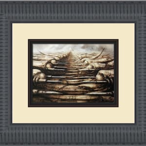 HR Giger H.R. Giger Dune I Custom Framed Print