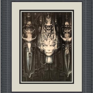 HR Giger H. R. Giger Li II Custom Framed Print