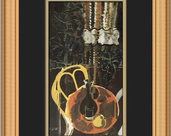 1956 GEORGES BRAQUE Vintage Lithograph 