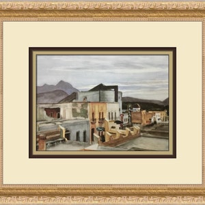 Edward Hopper El Palacio Custom Framed Print