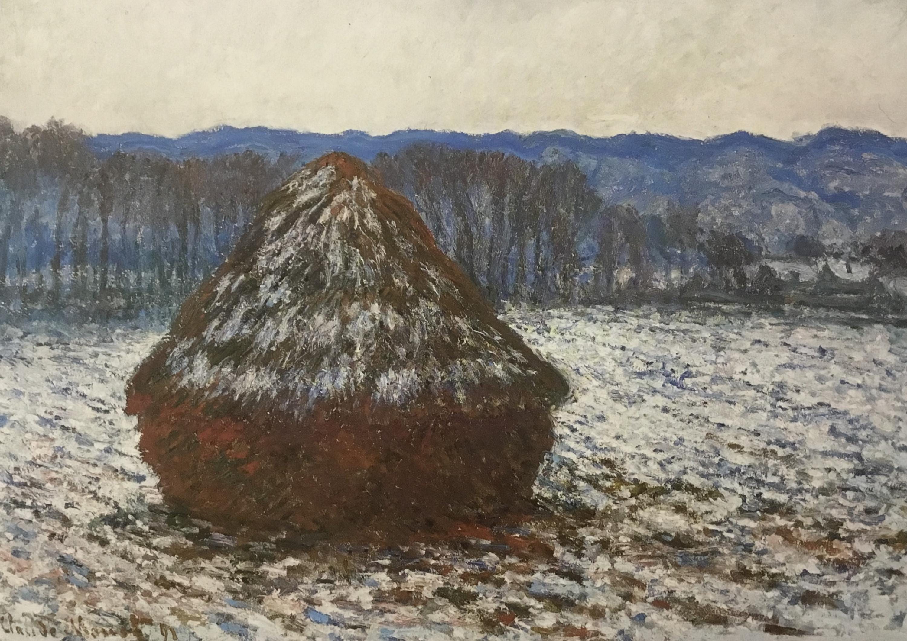 Wheatstack Poster Claude Monet Wheatstack Custom Framed Print - Etsy