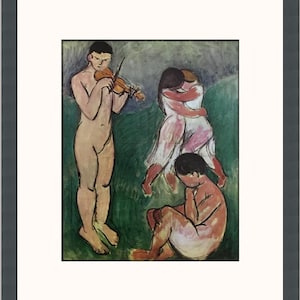 Henri Matisse Music Together Custom Framed Print