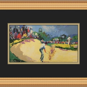 Leroy Neiman Larry Mize Benutzerdefinierter gerahmter Druck
