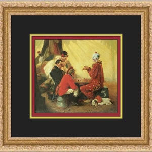 Norman Rockwell Checkers Custom Framed Print