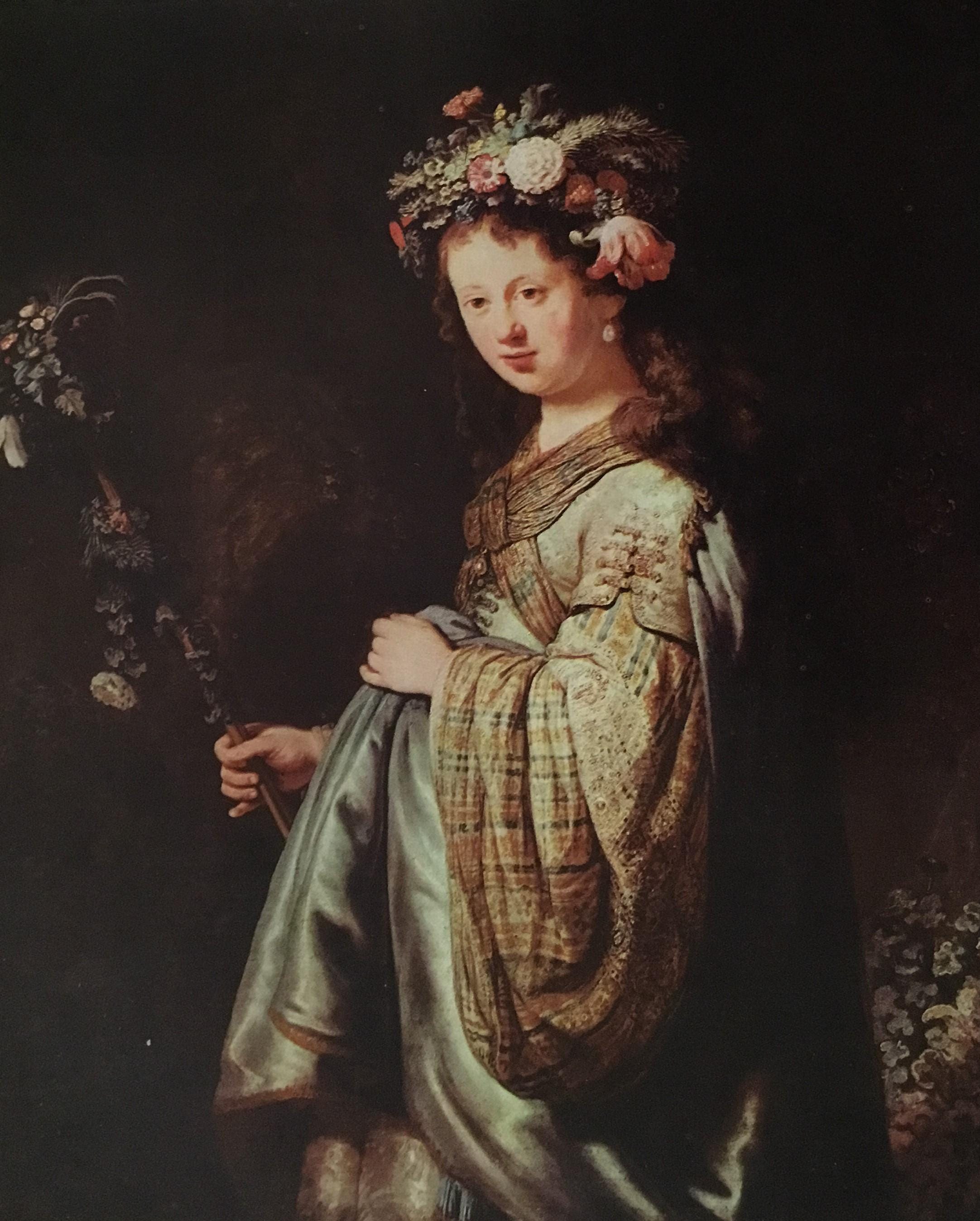 レンブラント・ファン・レイン フローラとしてのサスキアの肖像